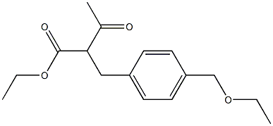 2-(p-Ethoxymethylbenzyl)acetoacetic acid ethyl ester Structure