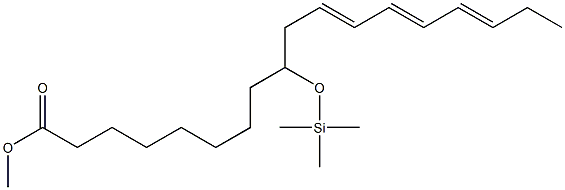 9-(Trimethylsiloxy)-11,13,15-octadecatrienoic acid methyl ester 구조식 이미지