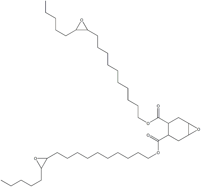 7-Oxabicyclo[4.1.0]heptane-3,4-dicarboxylic acid bis(11,12-epoxyheptadecan-1-yl) ester Structure