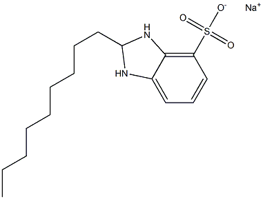 2,3-Dihydro-2-nonyl-1H-benzimidazole-4-sulfonic acid sodium salt Structure