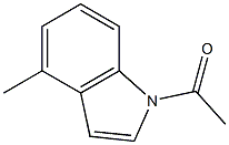 1-Acetyl-4-methyl-1H-indole 구조식 이미지