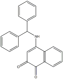 4-[(Diphenylmethyl)amino]naphthalene-1,2-dione Structure