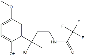 N-[3-Hydroxy-3-(2-hydroxy-5-methoxyphenyl)butyl]-2,2,2-trifluoroacetamide Structure