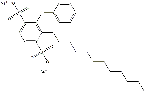 6-Dodecyl[oxybisbenzene]-2,5-disulfonic acid disodium salt Structure
