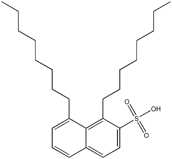 1,8-Dioctyl-2-naphthalenesulfonic acid Structure