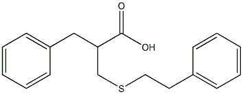 2-Benzyl-3-[(phenethyl)thio]propionic acid Structure