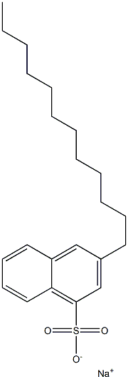 3-Dodecyl-1-naphthalenesulfonic acid sodium salt Structure