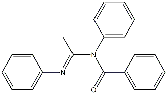 N1-Benzoyl-N1,N2-diphenylacetamidine Structure