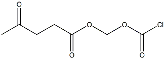 Chlorocarbonic acid (4-oxopentanoyl)oxymethyl ester 구조식 이미지