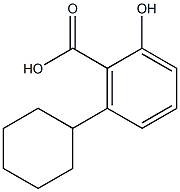 6-Cyclohexylsalicylic acid 구조식 이미지