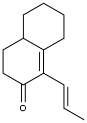 4,4a,5,6,7,8-Hexahydro-1-(1-propenyl)naphthalen-2(3H)-one 구조식 이미지