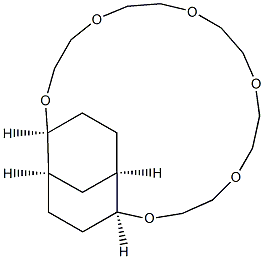 [1R,4S,21S,24R,(-)]-5,8,11,14,17,20-Hexaoxatricyclo[19.4.0.04,24]pentacosane Structure