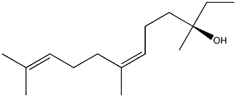 [R,Z,(+)]-3,7,11-Trimethyl-6,10-dodecadiene-3-ol Structure