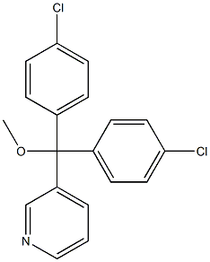 3-[Methoxybis(4-chlorophenyl)methyl]pyridine Structure