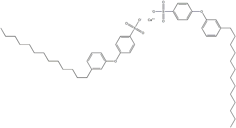 Bis[4-(3-tridecylphenoxy)benzenesulfonic acid]calcium salt Structure