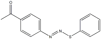 1-[(Phenylthio)azo]-4-acetylbenzene 구조식 이미지