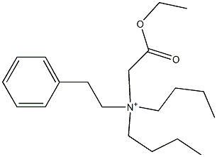 N,N-Dibutyl-N-(2-ethoxy-2-oxoethyl)benzeneethanaminium Structure