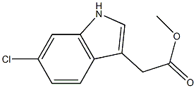 6-Chloro-1H-indole-3-acetic acid methyl ester 구조식 이미지