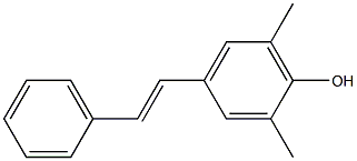 4-[(E)-2-(Phenyl)ethenyl]-2,6-dimethylphenol Structure