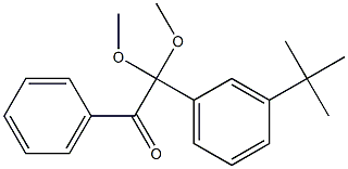 1-Phenyl-2,2-dimethoxy-2-(3-tert-butylphenyl)ethan-1-one 구조식 이미지