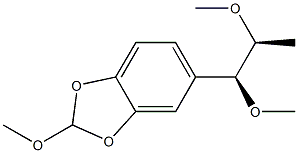 5-[(1S,2S)-1,2-Dimethoxypropyl]-2-methoxy-1,3-benzodioxole 구조식 이미지