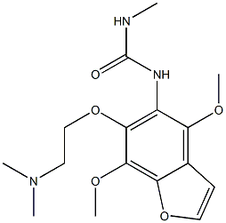 1-[4,7-Dimethoxy-6-[2-(dimethylamino)ethoxy]benzofuran-5-yl]-3-methylurea Structure