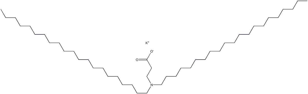 3-(Dihenicosylamino)propanoic acid potassium salt 구조식 이미지