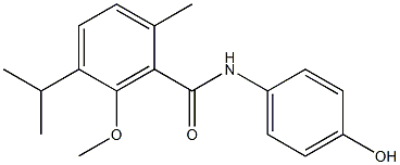 N-(4-Hydroxyphenyl)-3-methoxy-p-cymene-2-carboxamide Structure