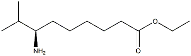 (R)-7-Amino-8-methylnonanoic acid ethyl ester 구조식 이미지