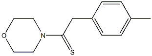 1-Morpholino-2-(4-methylphenyl)-1-ethanethione 구조식 이미지