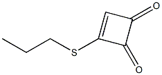 3-(Propylthio)-3-cyclobutene-1,2-dione Structure