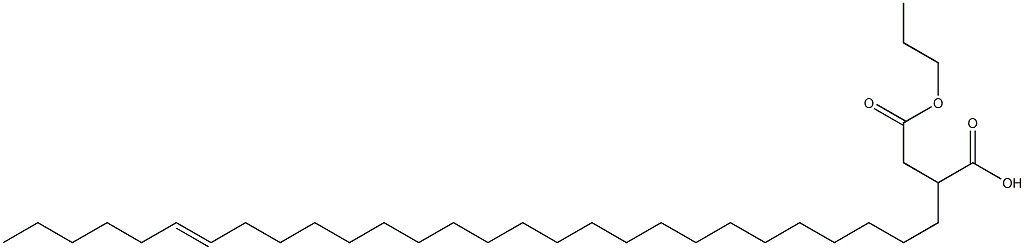 2-(22-Octacosenyl)succinic acid 1-hydrogen 4-propyl ester 구조식 이미지