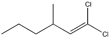 1,1-Dichloro-3-methyl-1-hexene Structure