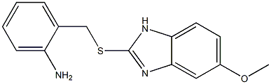 5-Methoxy-2-[[2-[amino]benzyl]thio]-1H-benzimidazole 구조식 이미지