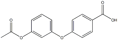 4-(3-Acetoxyphenoxy)benzoic acid 구조식 이미지