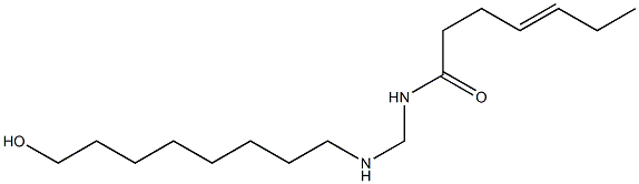 N-[[(8-Hydroxyoctyl)amino]methyl]-4-heptenamide 구조식 이미지