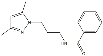 N-[3-(3,5-Dimethyl-1H-pyrazol-1-yl)propyl]benzamide 구조식 이미지