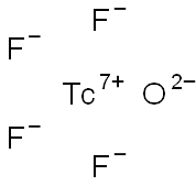 Technetium tetrafluoride oxide 구조식 이미지