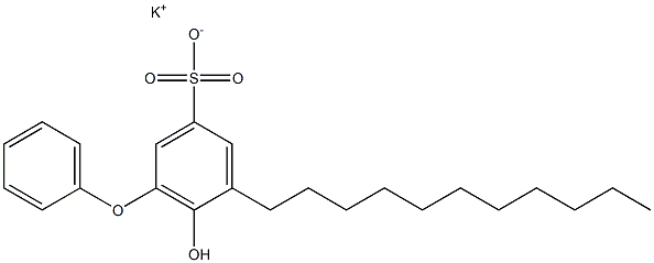6-Hydroxy-5-undecyl[oxybisbenzene]-3-sulfonic acid potassium salt 구조식 이미지