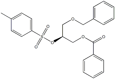 [S,(+)]-3-O-Benzyl-1-O-benzoyl-2-O-(p-tolylsulfonyl)-L-glycerol 구조식 이미지