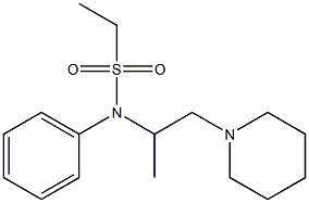 N-(1-Methyl-2-piperidinoethyl)ethanesulfonanilide 구조식 이미지