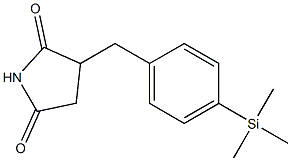 3-(4-Trimethylsilylbenzyl)pyrrolidine-2,5-dione 구조식 이미지