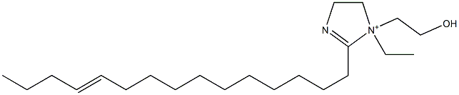 1-Ethyl-1-(2-hydroxyethyl)-2-(11-pentadecenyl)-2-imidazoline-1-ium Structure