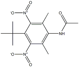 2-Acetylamino-5-tert-butyl-4,6-dinitro-m-xylene Structure