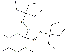 2,4,5-Trimethyl-1,1-bis(1,1-diethylpropylperoxy)cyclohexane Structure