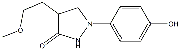 4-(2-Methoxyethyl)-1-(4-hydroxyphenyl)pyrazolidin-3-one 구조식 이미지