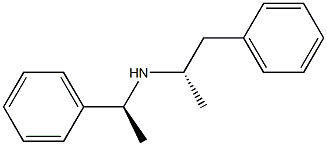[S,(-)]-1-Methyl-2-phenyl-N-[(S)-1-phenylethyl]ethanamine Structure