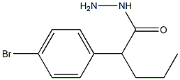 2-(p-Bromophenyl)valeric acid hydrazide 구조식 이미지