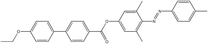 4-(4-Ethoxyphenyl)benzoic acid 4-[(4-methylphenyl)azo]-3,5-dimethylphenyl ester 구조식 이미지
