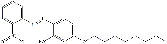 2-(o-Nitrophenylazo)-5-(octyloxy)phenol 구조식 이미지